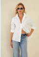 Kadın Beyaz Basic Gömlek ZER411