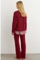 Kadın Bordo Alt Üst Pantolon Takım MTF28