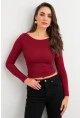 Kadın Bordo Bluz MX9390