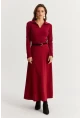 Kadın Bordo Çan Etek MLON3005