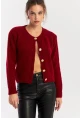 Kadın Bordo Hırka YV285