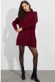 Kadın Bordo Triko Tunik YV110