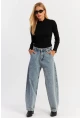 Kadın Buz Mavisi Baggy Pantolon AUR5