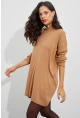 Kadın Camel Triko Tunik YV110