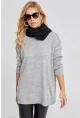 Kadın Gri Triko Tunik YV110