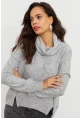 Kadın Gri Yumoş Sweatshirt İZ87