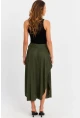 Kadın Haki Asimetrik Etek LV52