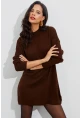 Kadın Kahverengi Triko Tunik YV110