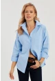 Kadın Mavi Basic Gömlek ZER403