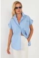 Kadın Mavi Cepli Gömlek ZER410