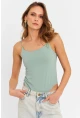 Kadın Mint Çıtçıtlı Body ZH129
