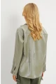Kadın Mint Parlak Gömlek MQRS8022