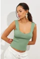 Kadın Mint Triko Atlet YV117
