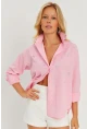Kadın Pembe Taşlı Gömlek SF2550
