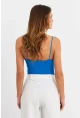 Kadın Saks Çıtçıtlı Body ZH129