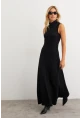 Kadın Siyah Basic Maxi Elbise MTF29