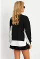 Kadın Siyah-Ekru İncili Sweatshirt RLO01