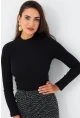 Kadın Siyah Kaşkorse Basic Bluz AYD389