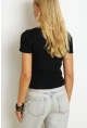 Kadın Siyah Kaşkorse Bluz AYD325