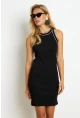 Kadın Siyah Kaşkorse Mini Elbise AYD327