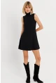 Kadın Siyah Mini Elbise TF66