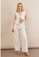 Kadın Vanilya Çizgili Püsküllü Alt Üst Takım MOD2517