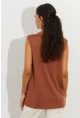 Kadın Badem Polo Yaka Bluz LPP1219
