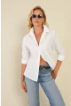 Kadın Beyaz Basic Gömlek ZER411
