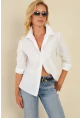 Kadın Beyaz Basic Gömlek ZER411