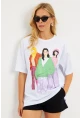 Kadın Beyaz Baskılı T-Shirt DY1329