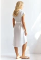 Kadın Beyaz Midi Gömlek Elbise PP5509