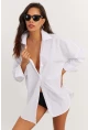 Kadın Beyaz Salaş Gömlek SF2132