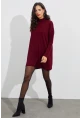 Kadın Bordo Triko Tunik YV110