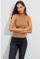 Kadın Camel Balıkçı Bluz YV97