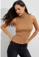 Kadın Camel Balıkçı Bluz YV97