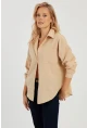 Kadın Camel Basic Gömlek ZER403