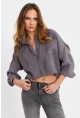 Kadın Gri Kupra Gömlek SB3061