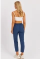 Kadın İndigo Beli Lastikli Pantolon GÇ161