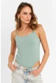 Kadın Mint Çıtçıtlı Body ZH129