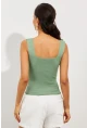 Kadın Mint Triko Atlet YV117