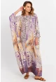 Kadın Multi İpek Kaftan Elbise MALO4010