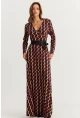 Kadın Multi Kruvaze Maxi Elbise VTN3