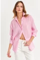 Kadın Pembe Sırtı Açık Gömlek MOD2369-90