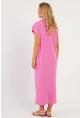 Kadın Pembe Triko Midi Elbise KZ3238