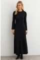 Kadın Siyah Basic Maxi Elbise MTF30