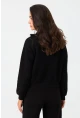 Kadın Siyah Fermuarlı Sweatshirt DY1463