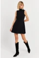 Kadın Siyah Mini Elbise TF66
