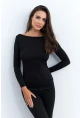 Kadın Siyah Sırtı Açık Bluz EY2942
