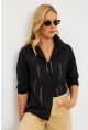 Kadın Siyah Taşlı Gömlek ZER404
