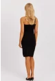 Kadın Siyah Tek Asklı Aksesuarlı Elbise NÇ521